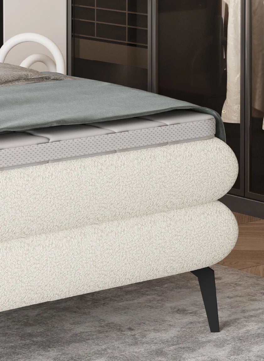 OVO – Lit boxspring avec tête de lit