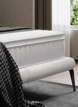 TESSINA – Lit avec Tête de lit et Sommier Sans Matelas