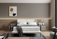 TESSINA – Lit avec Tête de lit et Sommier Sans Matelas