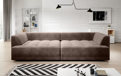 TIBERIS – Canapé droit convertible avec assise électrique – 302 x 136 cm