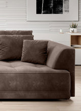 TIBERIS – Canapé droit convertible avec assise électrique – 302 x 136 cm