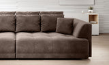 TIBERIS – Canapé droit convertible avec assise électrique – 302 x 136 cm