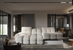 THALES S – Canapé d'angle avec assise électrique et coffre de rangement – 283 x 172 cm